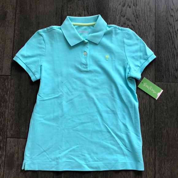 Lilly Pulitzer Tops - Lily Pulitzer teal woman’s polo shirt